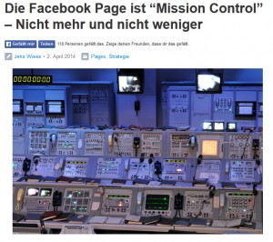 eigene Facebook Seite als Mission Control